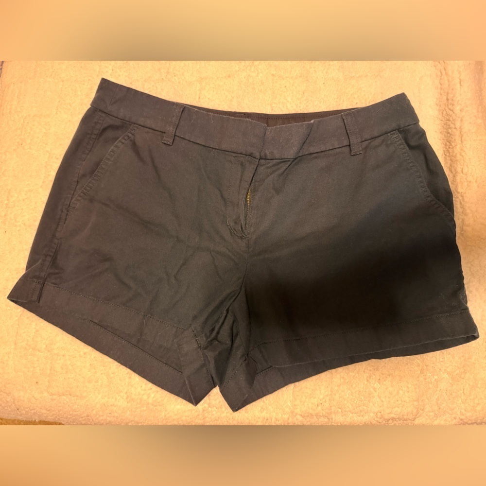 J. Crew Women's dark navy Flat Front Shorts - Picture 1 of 3
